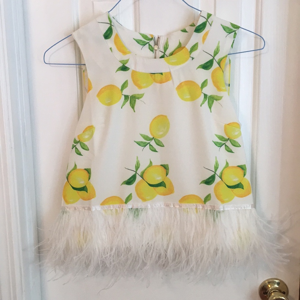 EUC (worn once) lemon top